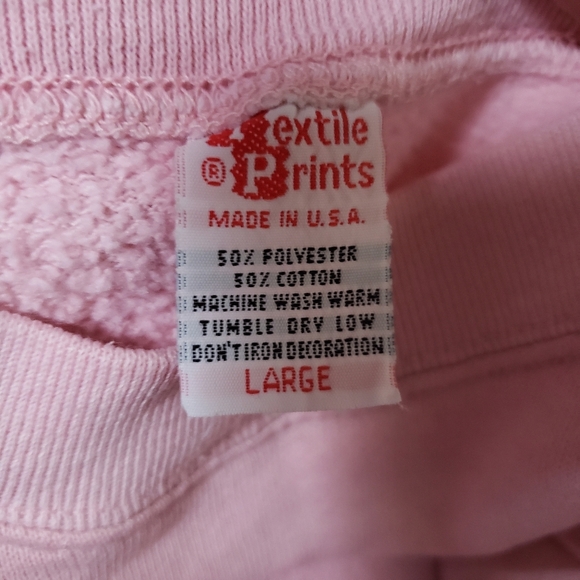 Texrile Prints Size Large VINTAGE Pink Pismo Beach California Sweatshirt - Picture 6 of 9